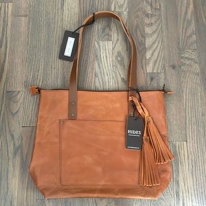 Hides Handmade Leather Tote Bag Brand New